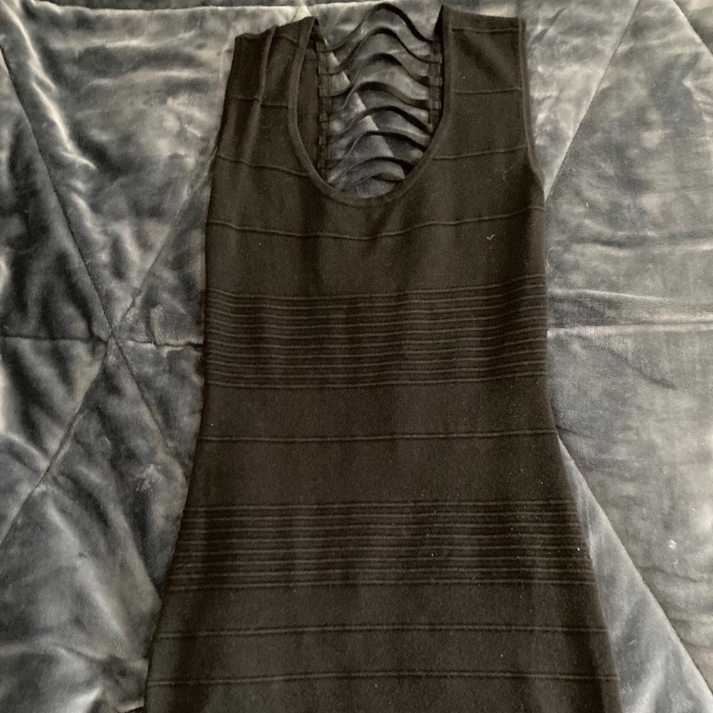 Black mini dress